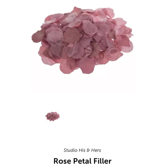 New-STUDIO His & Hers Mauve Pink Rose Petals in Clear Box - Picture 2 of 4